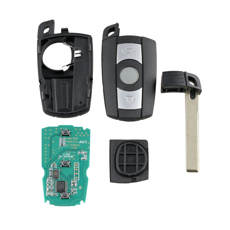 For BMW CAS3 System Intelligent Remote Control Car Key with Integrated Chip & Battery, Frequency: 315MHz by bashfashion