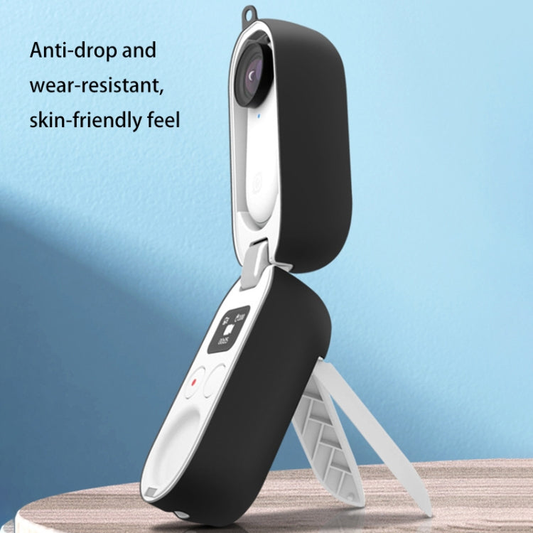 Charging Box Silicone Protective Case for Insta360 GO 2(Black) by bashfashion