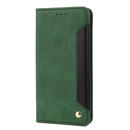 For Samsung Galaxy A53 5G Skin Feel Splicing Leather Phone Case(Green) by bashfashion
