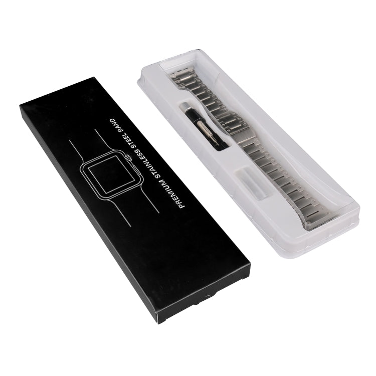 Double Rows Metal Watch Band For Apple Watch 5 40mm(Titanium) by bashfashion