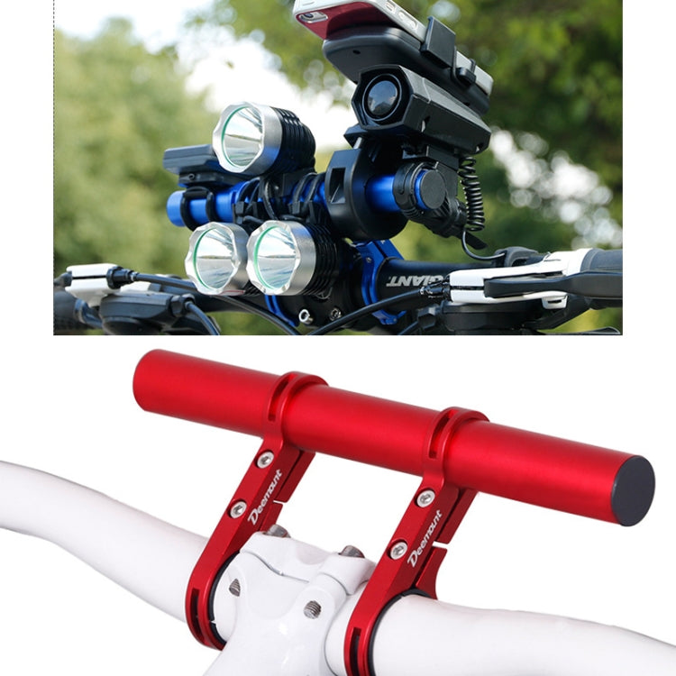 HLD-208 Mountainous Bicycle Aluminium Alloy Handlebar Extension Frame Flashlight Bracket (Red) by bashfashion