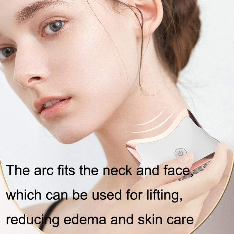 SM-2102 EMS Color Light Meridian Dredging Scraping Massager(White Silver) by bashfashion