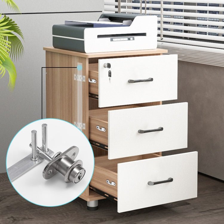 Home Office Desk Drawer Triple Connect File Cabinet Lock, Style: Front Black by bashfashion
