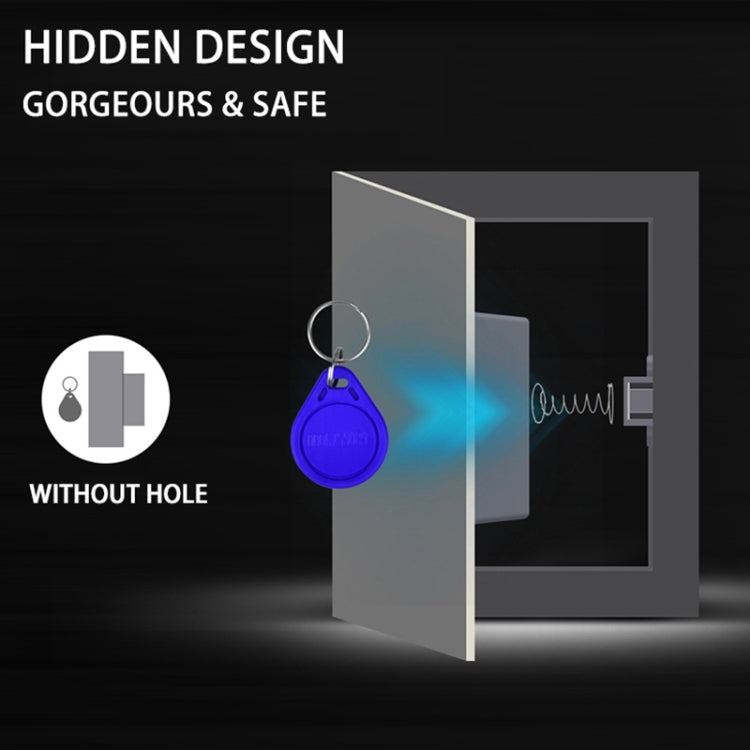 T3 ABS Magnetic Card Induction Lock Invisible Single Open Cabinet Door Lock (Black) by bashfashion