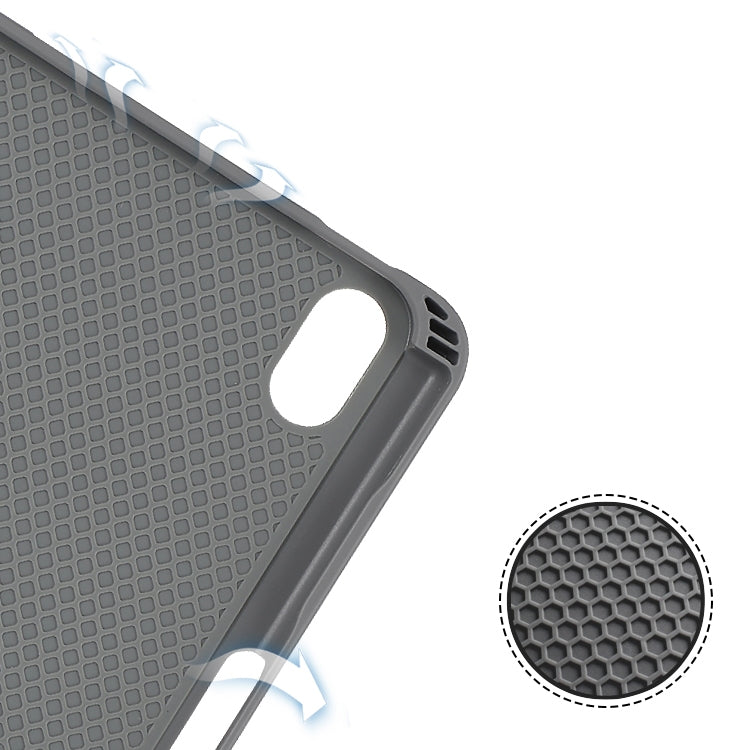 For iPad mini 6 / mini 2024 Mutural YASHI Series Cloth Pattern Texture Horizontal Flip Tablet Case(Blue) by Mutural