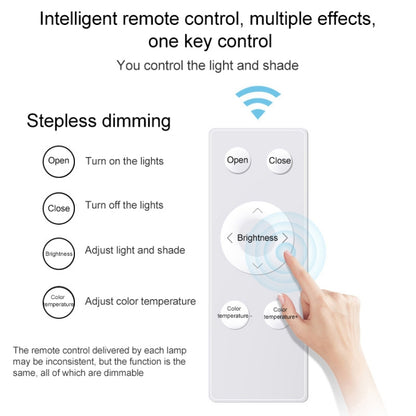 Macaron LED Rectangle Ceiling Lamp, Stepless Dimming, Size:88x62cm(Grey) by bashfashion