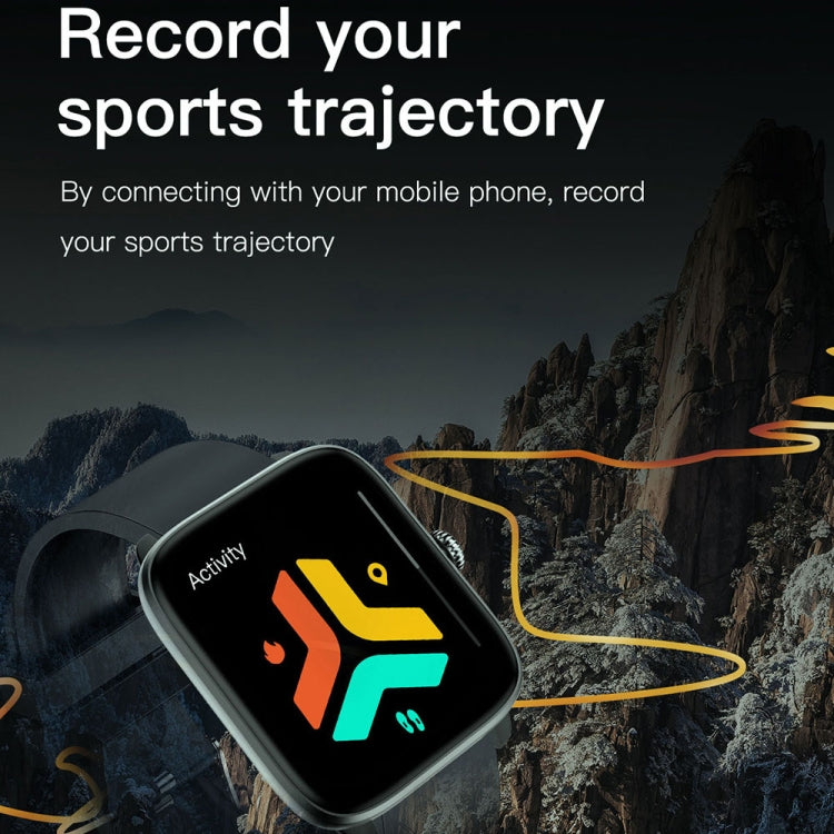 T20 1.96 inch IP67 Waterproof Silicone Band Smart Watch, Supports Dual-mode Bluetooth Call / Heart Rate Monitoring(Blue) by bashfashion