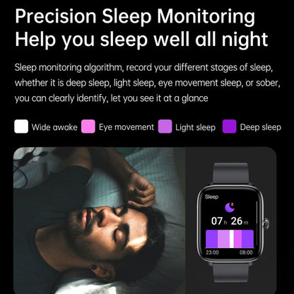 T20 1.96 inch IP67 Waterproof Silicone Band Smart Watch, Supports Dual-mode Bluetooth Call / Heart Rate Monitoring(Blue) by bashfashion