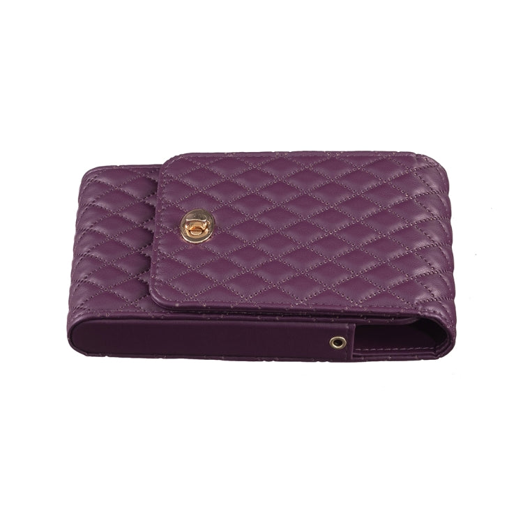 Crossbody PU Vertical BFB01 Shoulder Phone Bag(Dark Purple) by bashfashion