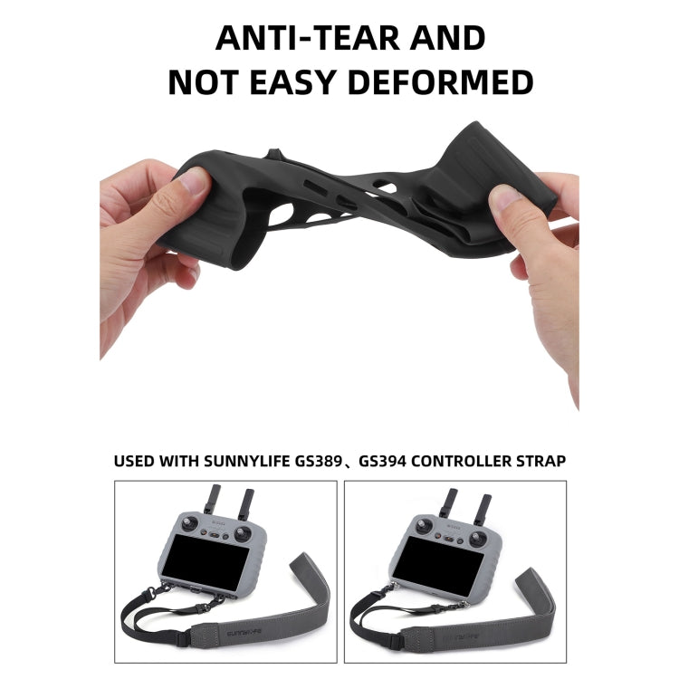 For DJI RC 2 Sunnylife Remote Control Shockproof Anti-scratch Silicone Case with Hood(Grey) by Sunnylife