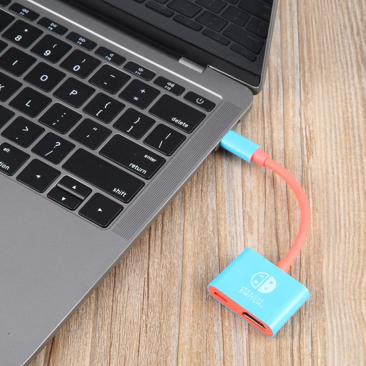 2 in 1 USB-C / Type-C to HDMI + USB-C / Type-C Video Converter for Switch / Steam by bashfashion