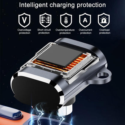 For Shokz Series Type-C Interface Magnetic Charging Adapter(Up and Down Bend) by bashfashion