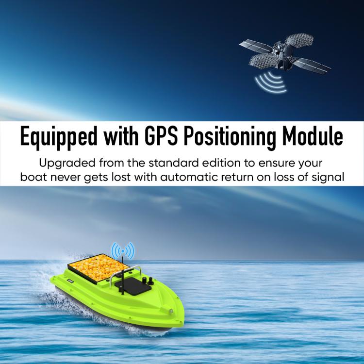 D26 Smart Control Fishing Bait Boat Support GPS Positioning Built-in Light Strip, Plug:US Plug by bashfashion