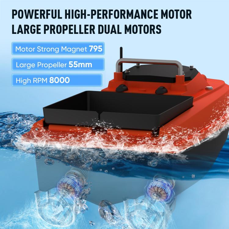 D80 High Power Smart Remote Control Fishing Bait Boat Support Trawling, Plug:EU Plug by bashfashion