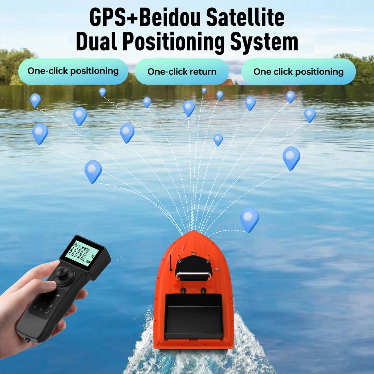 D80B GPS High Power Smart Remote Control Fishing Bait Boat Support Trawling, Plug:US Plug by bashfashion