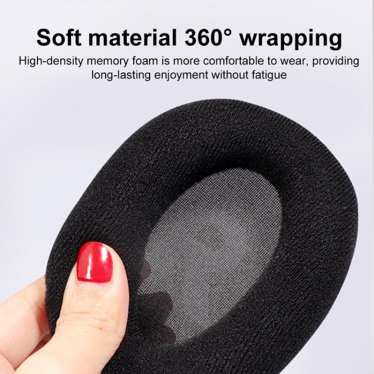 1 Pair Insert Replacement Earpads For Logitech G Pro X, Material:Mesh Fabric(Black) by bashfashion