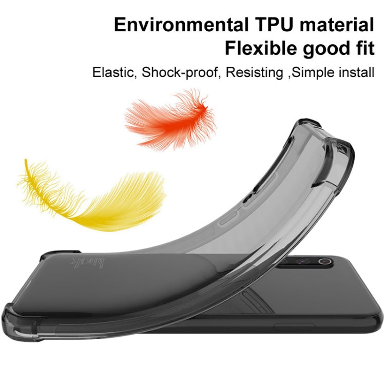 For Google Pixel 4a 5G IMAK All Coverage Shockproof Airbag TPU Case(Transparent Black) by imak