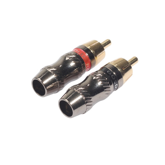 REXLIS TR026 2 PCS RCA Male Plug Audio Jack Gold Plated Adapter for DIY Audio Cable & Video cable by REXLIS