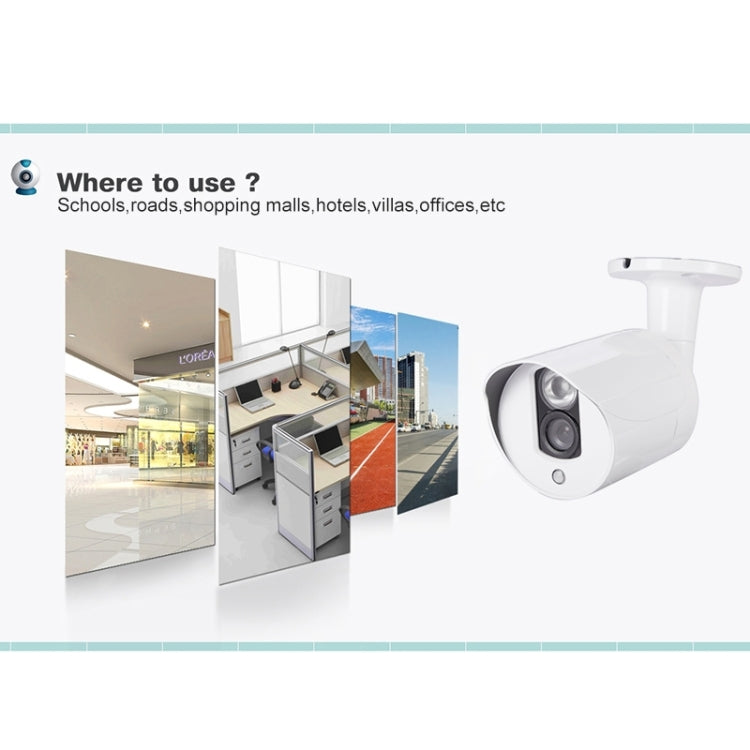 633W/AHD H.264 HD 720P 1/4 inch 1.0 Mega Pixel Array Bullet Camera, Support Night Vision / Motion Detection, IR Distance: 20m by bashfashion