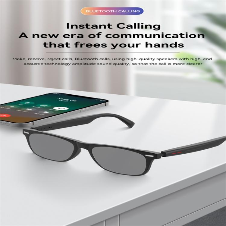 D13 Smart Glasses, Support Bluetooth Call / Bluetooth Music / Remote Control Photo(White) by bashfashion