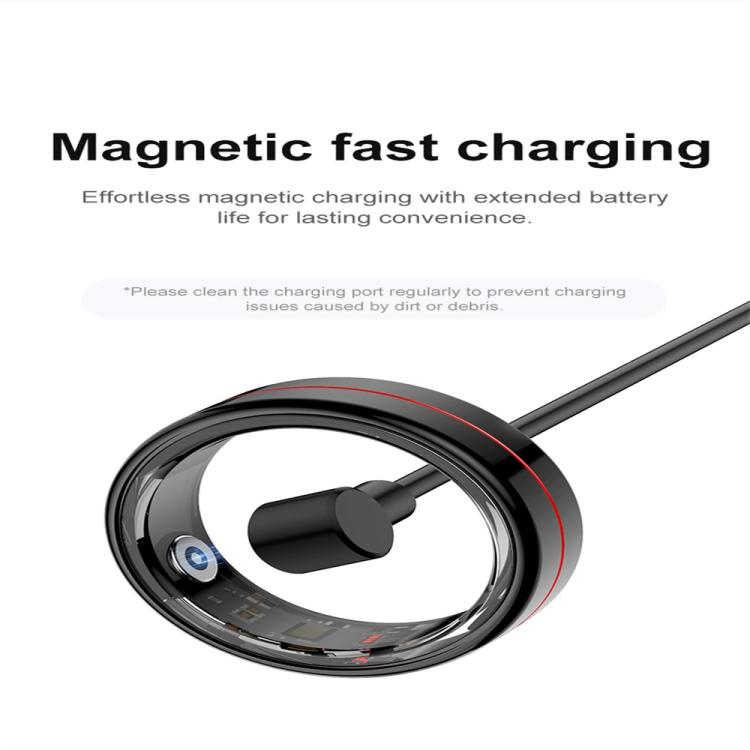 R04 SIZE 13 Smart Ring, Support Heart Rate / Blood Oxygen / Sleep Monitoring / Take Photos(Black) by bashfashion