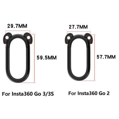 For Insta 360 Go 2 Solid Color Silicone Protective Case(Black) by bashfashion