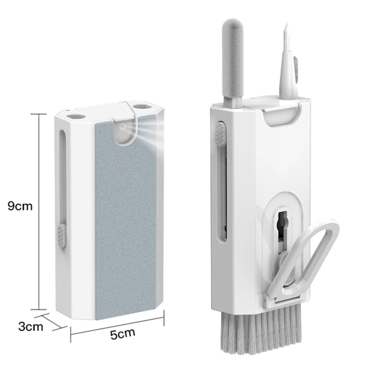 Q8 8-In-1 Multi-Function Headset Cleaning Pen Keyboard Mobile Phone Cleaner(Black) by bashfashion