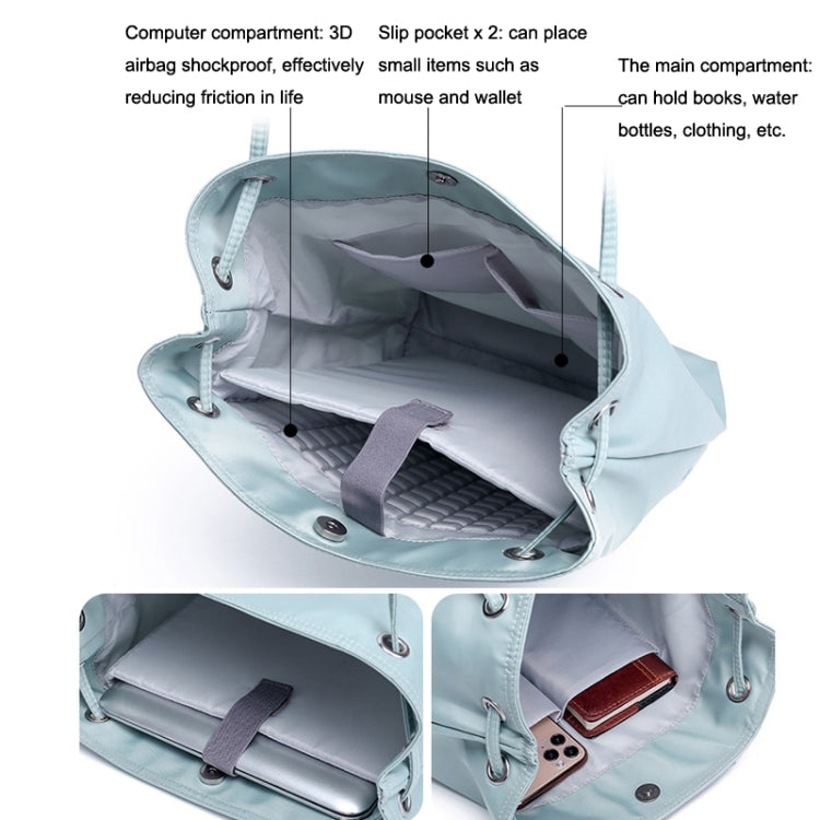 For Apple Macbook Shoulder / Handheld / Messenger Computer Bag, Size: Medium(Black+Black PU Power Bag) by bashfashion