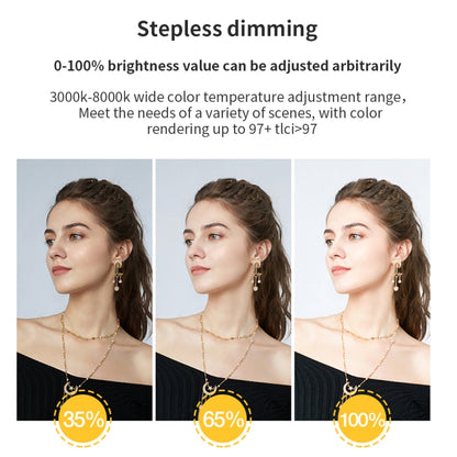 Pixel P45pro High Bright Dual Color Temperature Fill Light 120W Normal Bright Studio Camera Soft Light(A Set With US Plug Adaptor) by Pixel