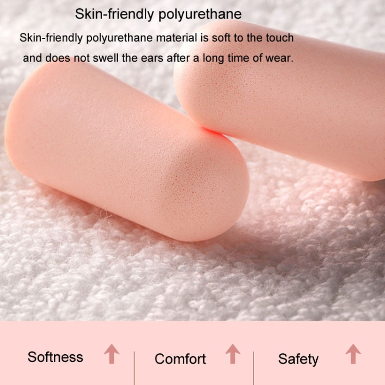 60pcs /Box Memory Foam Earplugs Student Dormitory Sleeping Noise Reduction Soundproof Earplugs(Pink) by bashfashion