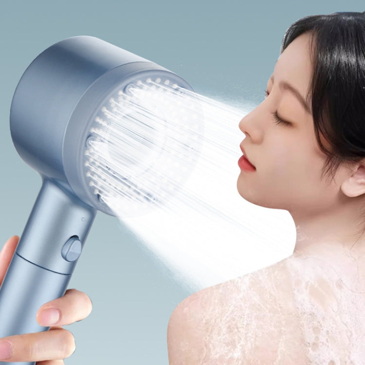 High-Pressure Handheld Shower Head With 5 Spray Modes Filtered Showerhead, Spec: Kit Silver by bashfashion