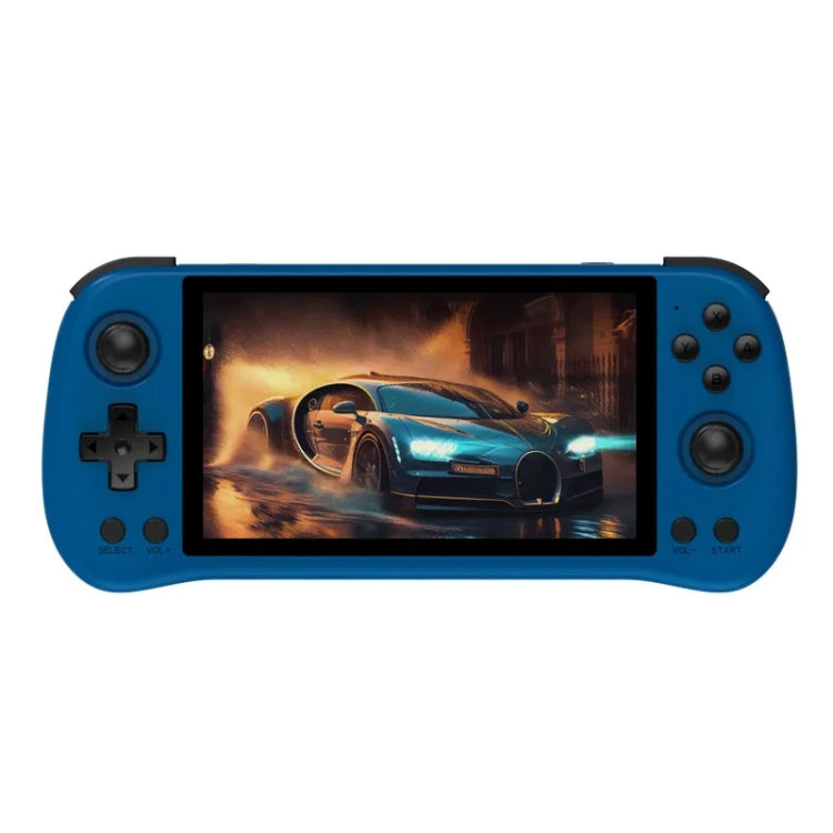 POWKIDDY X55 Game Console 5.5 Inch 1280 X 720 IPS Screen RK3566 Linux System Open-Source Retro Video Player 16GB+256GB(Blue) by POWKIDDY