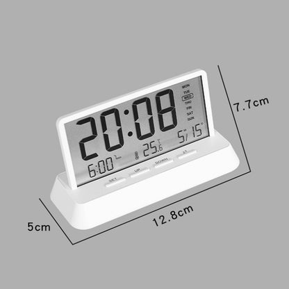 Multifunctional Temperature / Date Display Electronic Alarm Clock(Black Transparent) by bashfashion