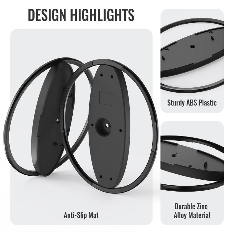 For PS5 / PS5 Slim / PS5 Pro Game Console Desktop Vertical Stand Non-Slip Base(Silver) by bashfashion