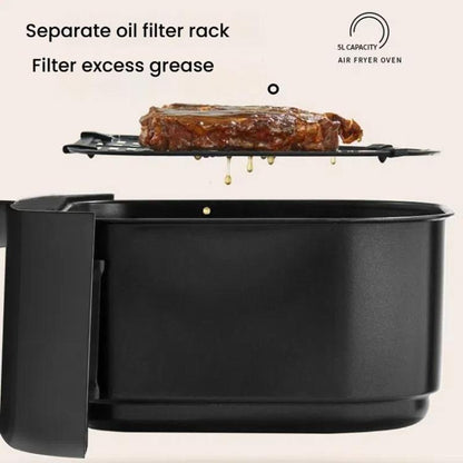 10L Large Capacity Air Fryer Multifunctional Electric Fryer French Fry Maker, EU Plug, Style: Dual-control Mechanical Visible by bashfashion