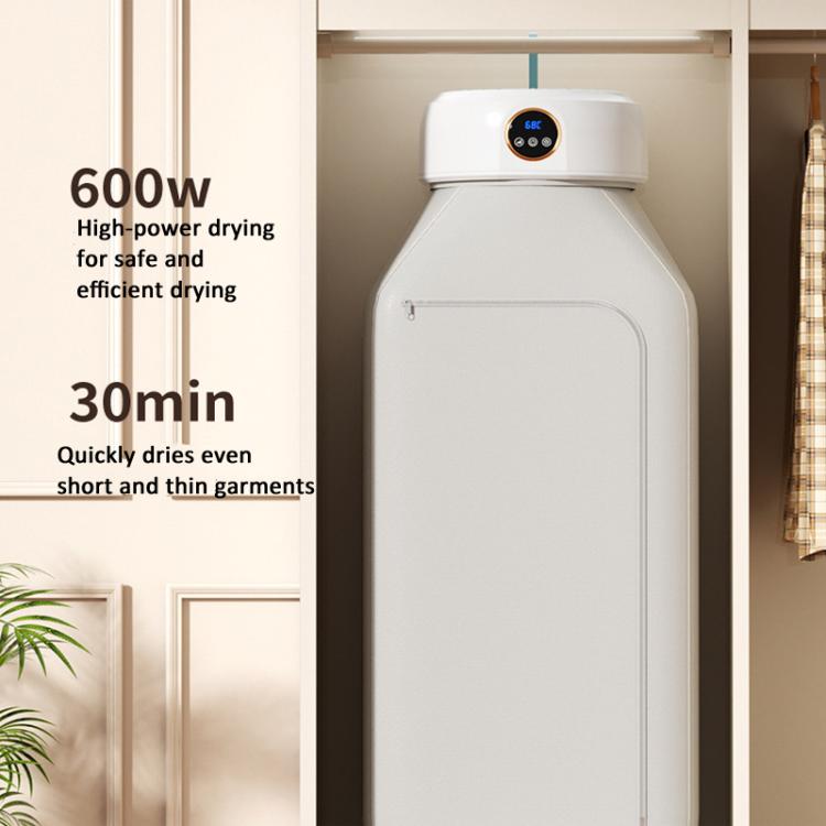 600W Smart Touch Control Foldable Clothes Dryer Portable Laundry Dry Machine with LED Display, Adjustable Temperature & Timer US Plug by bashfashion